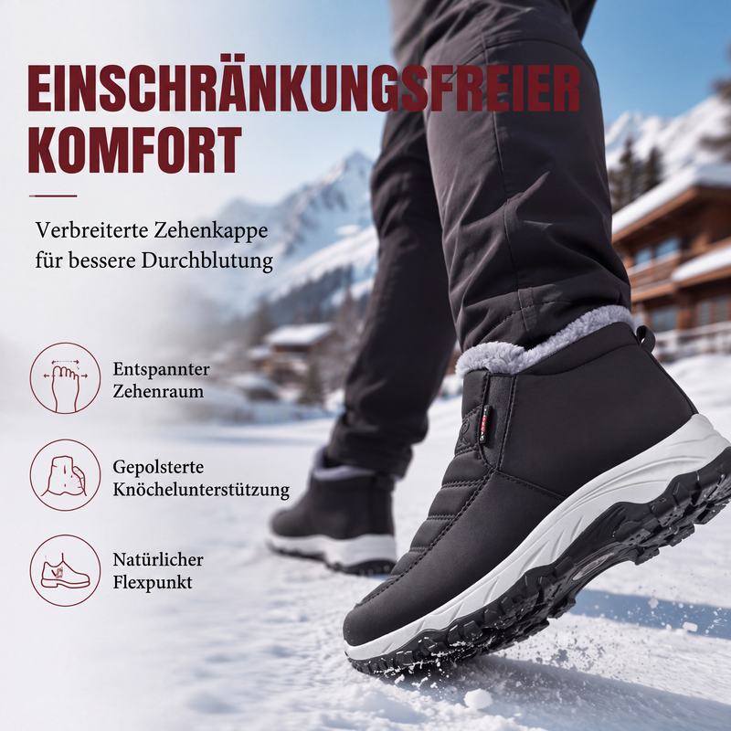 Varma slip-on vinterstövlar för herr