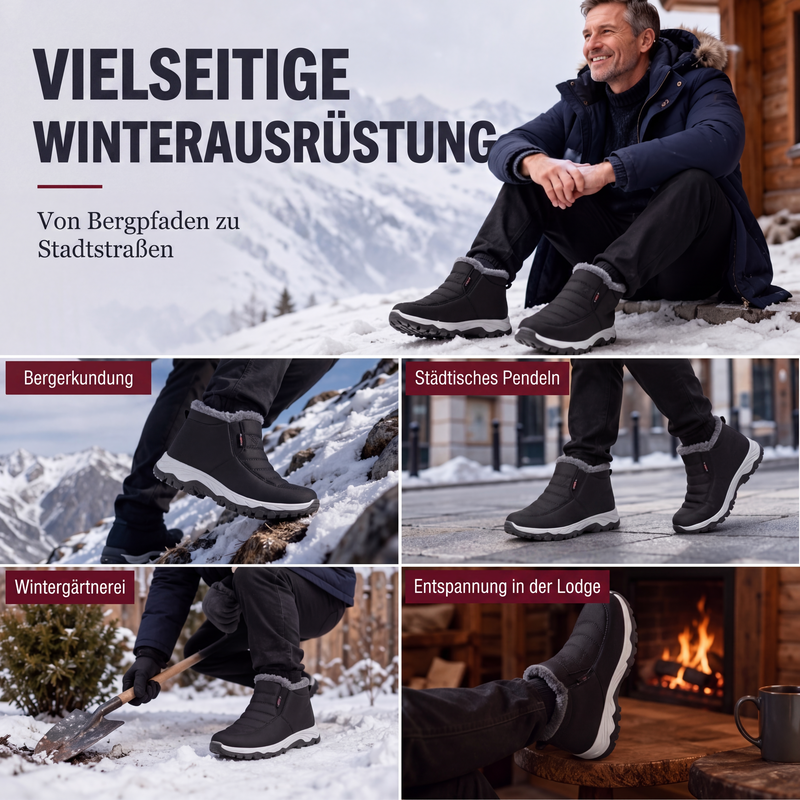 Varma slip-on vinterstövlar för herr