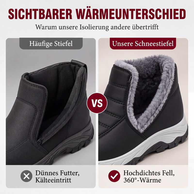 Varma slip-on vinterstövlar för herr