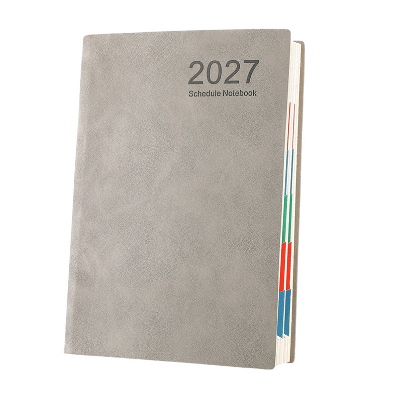 Minimalistisk daglig planeringsbok 2027 – A5