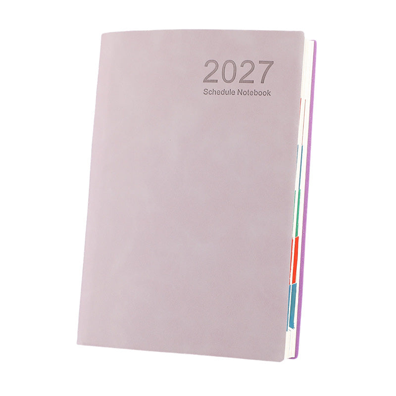 Minimalistisk daglig planeringsbok 2027 – A5
