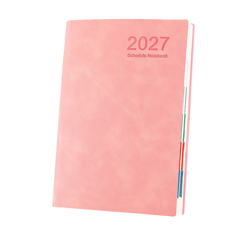 Minimalistisk daglig planeringsbok 2027 – A5
