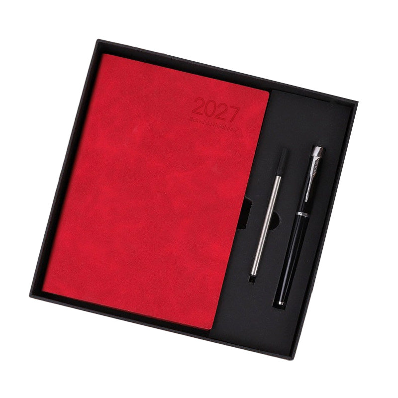 Minimalistisk daglig planeringsbok 2027 – A5