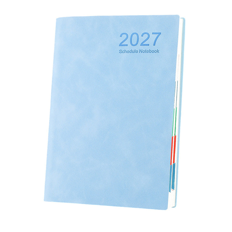 Minimalistisk daglig planeringsbok 2027 – A5