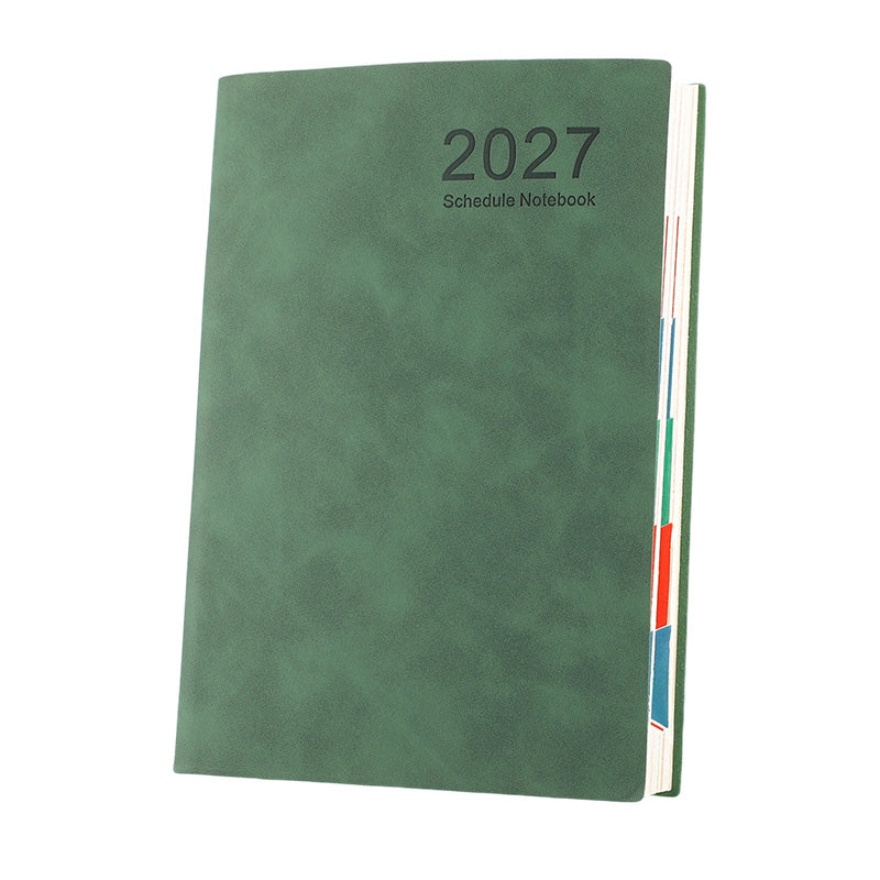 Minimalistisk daglig planeringsbok 2027 – A5