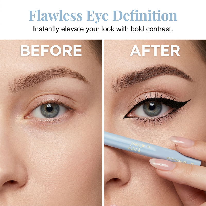 👁️ 50% RABATT NU! ✍️ Waterproof Fine Eyeliner Pen – 0.01mm tip, smudge-proof & nybörjarvänlig – perfekt för precision och långvarig ögonmakeup 🖤✨