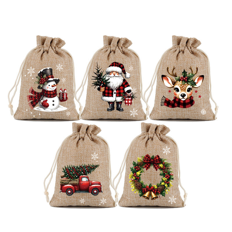 🎄 Spara 50%! 🎁 Julklappspåsar med dragsko