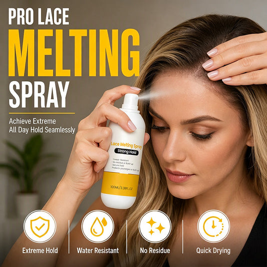 Smält spetsen direkt! 24H svettsäker Lace Melting Spray utan lyft