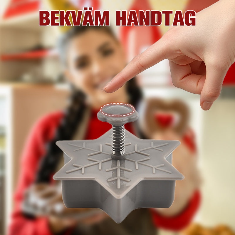 3D Tecknad Julkaksform Set