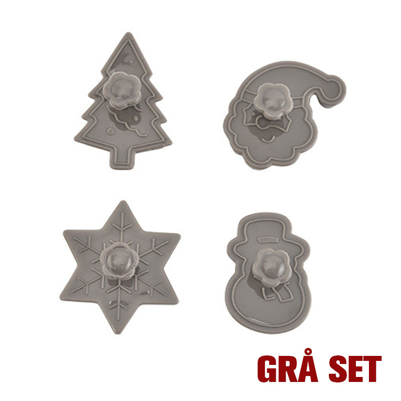3D Tecknad Julkaksform Set