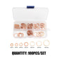 🟤 50 % RABATT NU! 🔩 Kopparbrickor – 100/200 st, 7/9 storlekar & förvaringsfack – perfekt för mekaniska och elektriska ändamål 🛠️