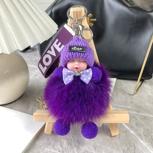 🎁Nyhet 55 % RABATT💥Mjuk plyschdocka som nyckelring