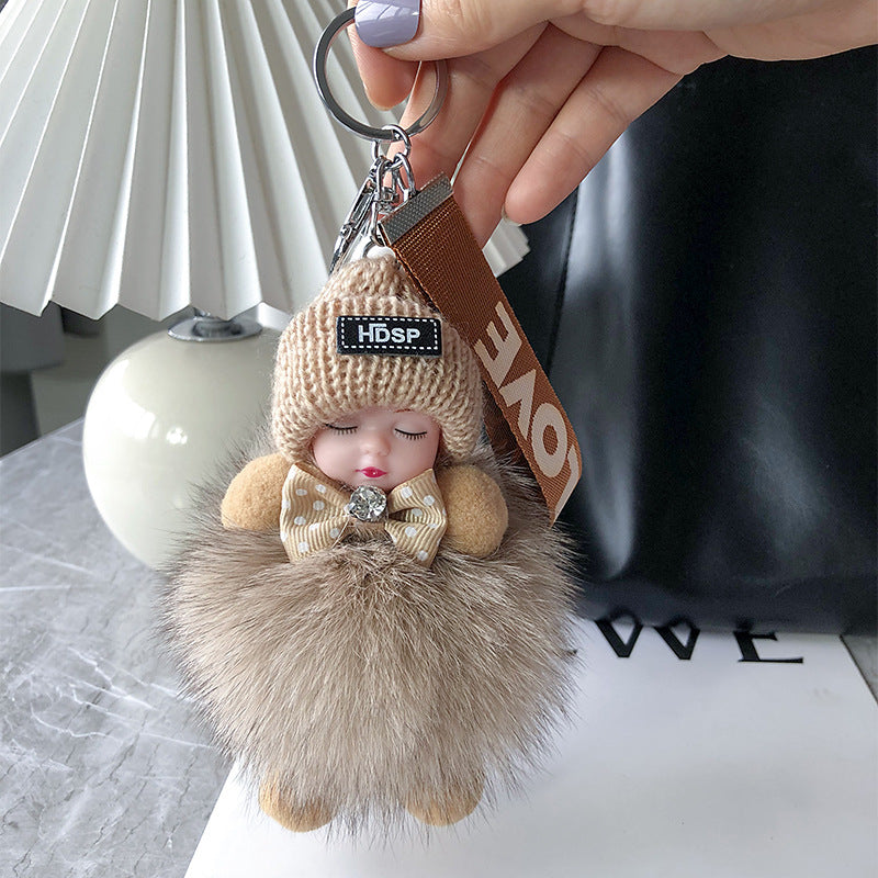 🎁Nyhet 55 % RABATT💥Mjuk plyschdocka som nyckelring