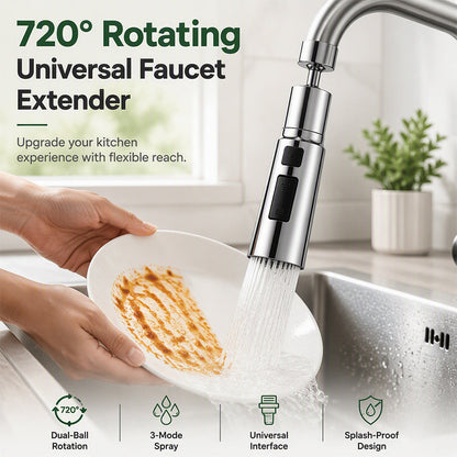 🚰 720° roterande universellt kranmunstycke för kök & badrum