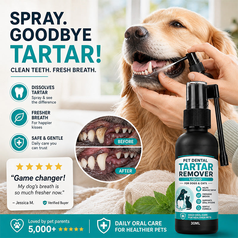 Skonsam tandrengöringsspray för husdjur