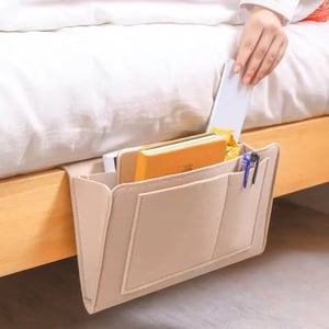 🛏️ Hängande sängförvaring med flera fickor | Filtorganisatör