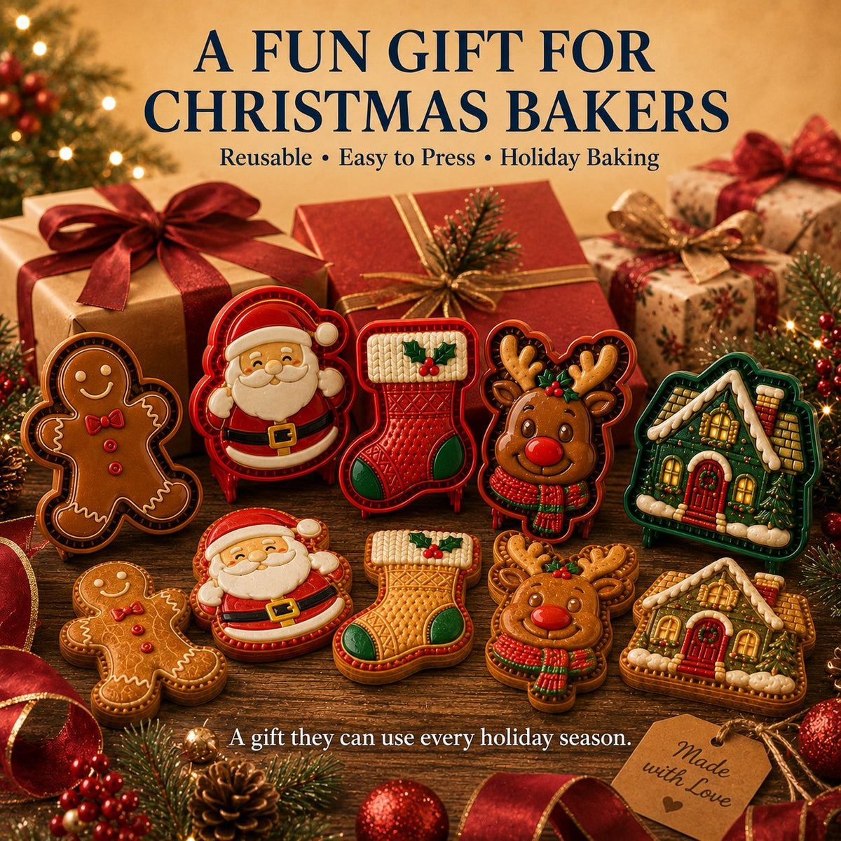 🎅 Julrea 49 % RABATT 🍪 Mini-pajformar med julmotiv