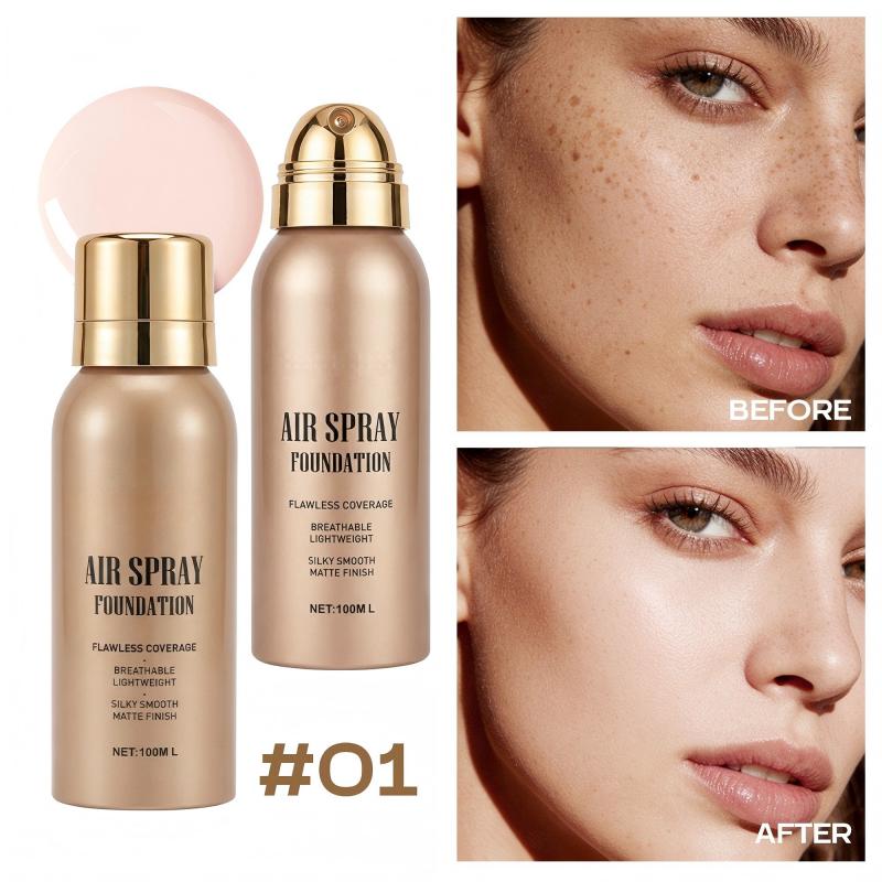 ✨ Vattenresistent Air Spray Foundation | Jämn matt finish