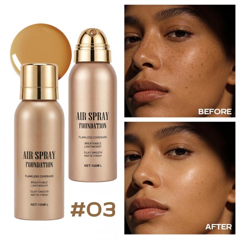 ✨ Vattenresistent Air Spray Foundation | Jämn matt finish