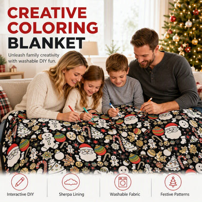 🎅Tidig julklapp – 50 % rabatt🎄🎨Färgläggningsfilt för hela familjen – för alla åldrar🎁Den perfekta presenten till familj och vänner
