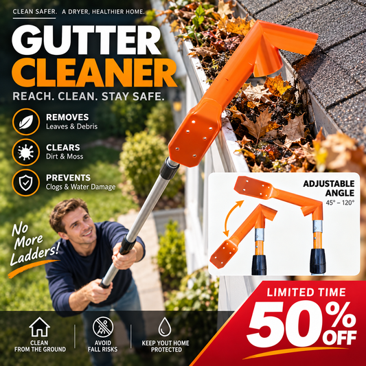 🔧 BEGRÄNSAD TID – 50% RABATT! ✨ Hängrännerengöringsverktyg – utan stege