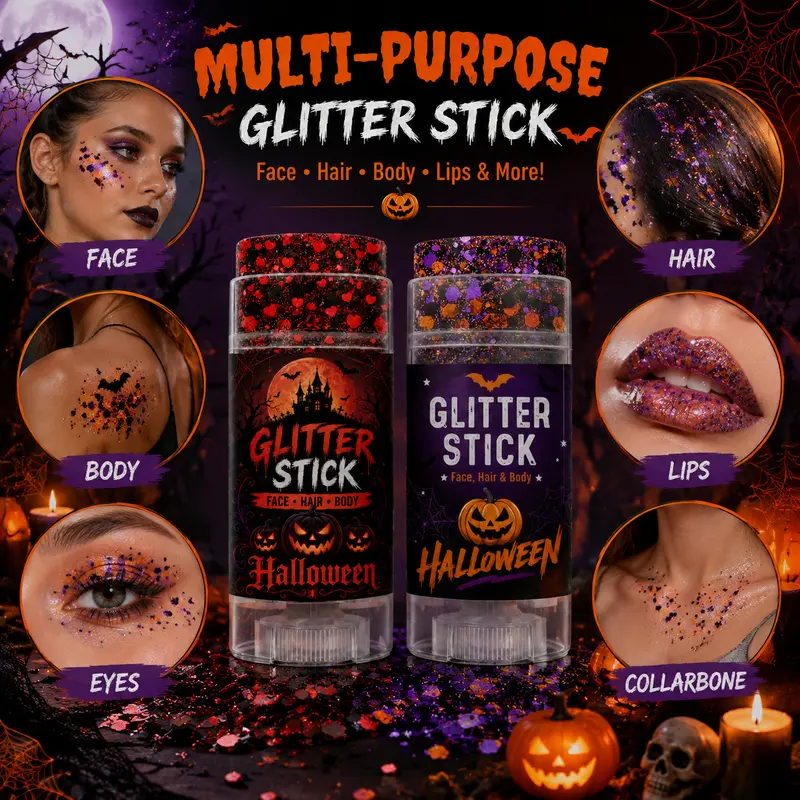 ✨ Festivalglitter-stick för ansikte, hår & kropp