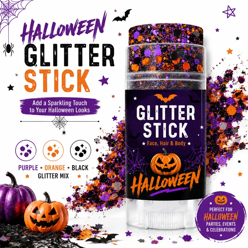 ✨ Festivalglitter-stick för ansikte, hår & kropp
