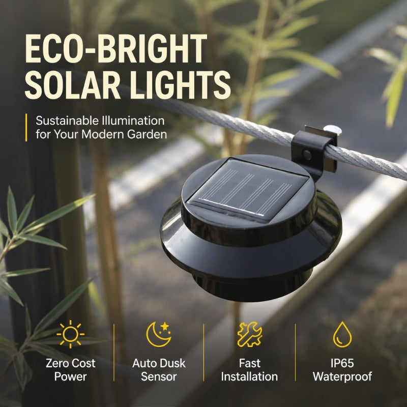 🌞 2+1 GRATIS! Vattentät solcellsdriven LED-lampa för takränna & vägg 🌞💡