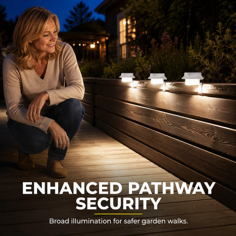 🌞 2+1 GRATIS! Vattentät solcellsdriven LED-lampa för takränna & vägg 🌞💡