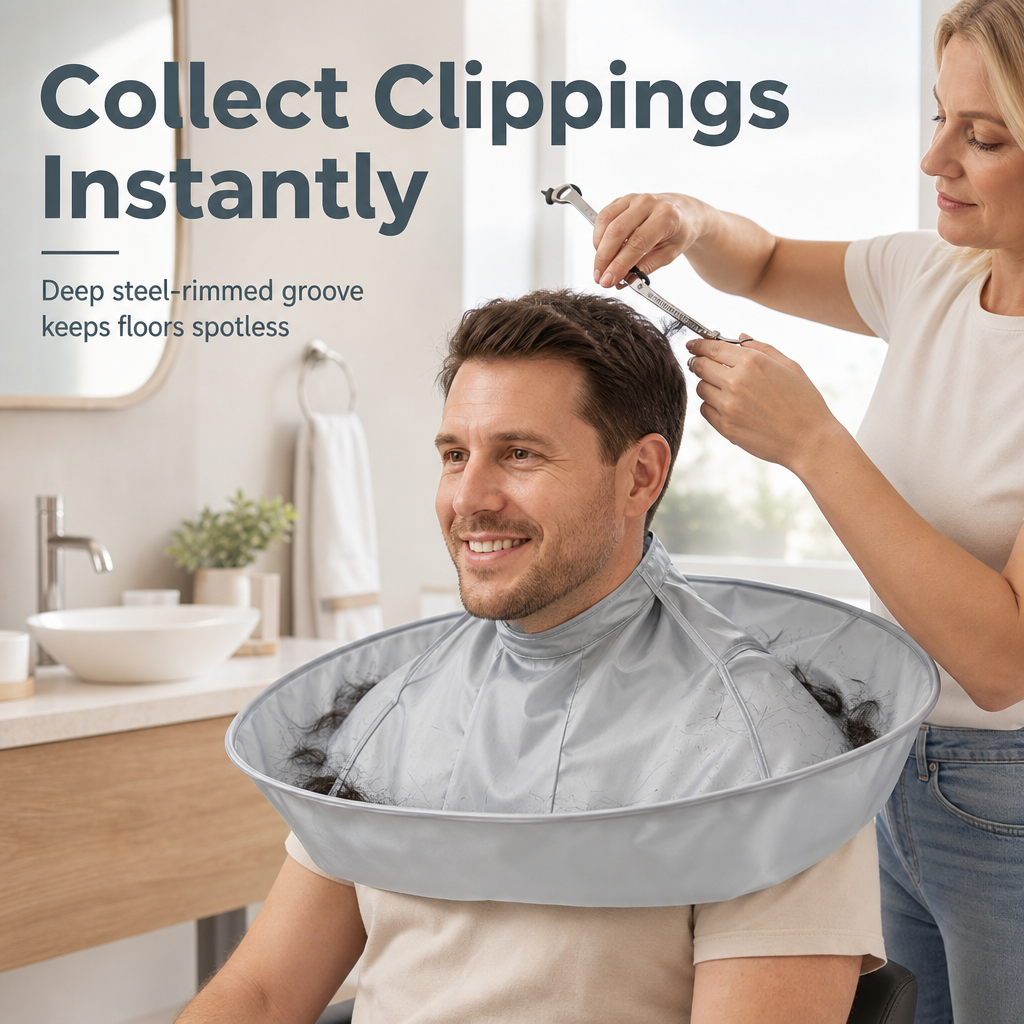 🥳 50 % RABATT! ✂️ Vattentät klippkappa med håruppsamlare – från £9.99