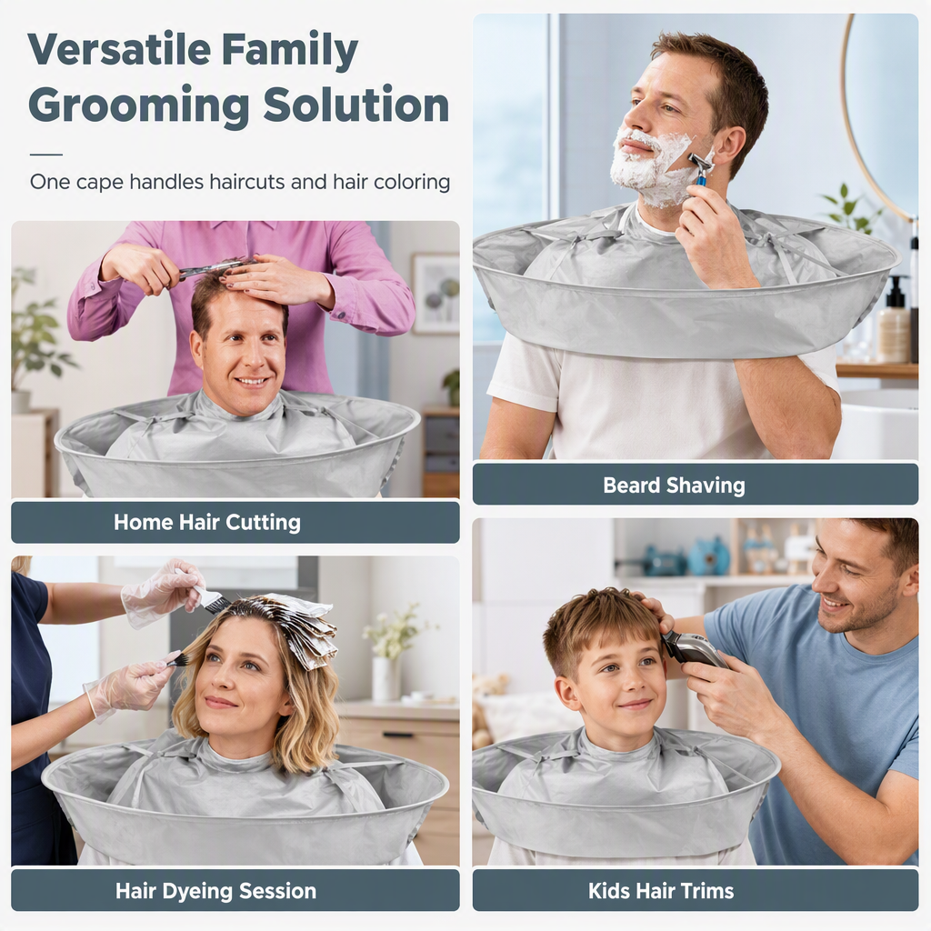 🥳 50 % RABATT! ✂️ Vattentät klippkappa med håruppsamlare – från £9.99