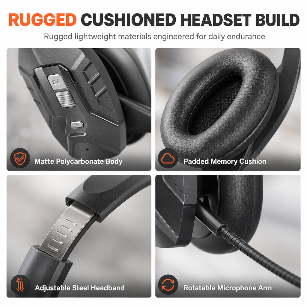 📢📢50% RABATT NU!! ⏰Trådlöst Bluetooth-headset med ENC-brusreducering och automatisk parkoppling – För kundservice & lastbilsförare