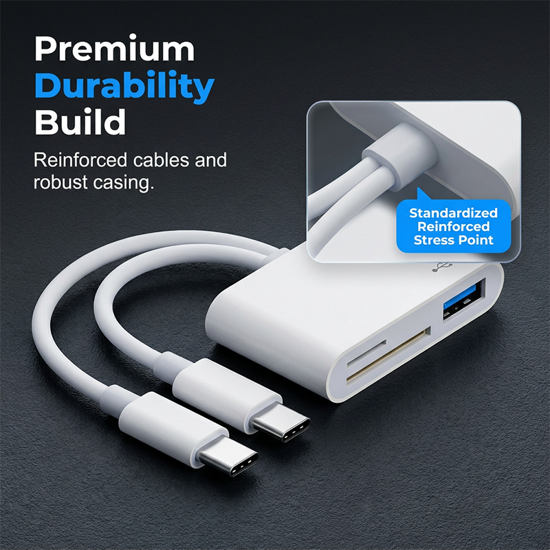 🔥 50% RABATT NU! 📱 5-i-1 Multi-Port Memory Card Reader – dubbelkontakt, plug and play & stöd upp till 1TB – perfekt för filöverföring mellan enheter ✨