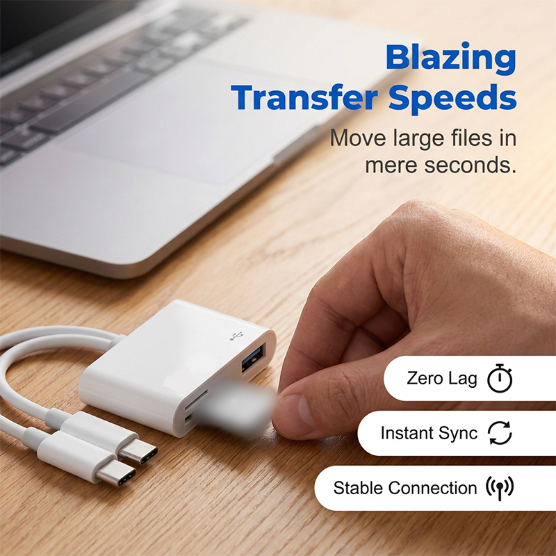 🔥 50% RABATT NU! 📱 5-i-1 Multi-Port Memory Card Reader – dubbelkontakt, plug and play & stöd upp till 1TB – perfekt för filöverföring mellan enheter ✨