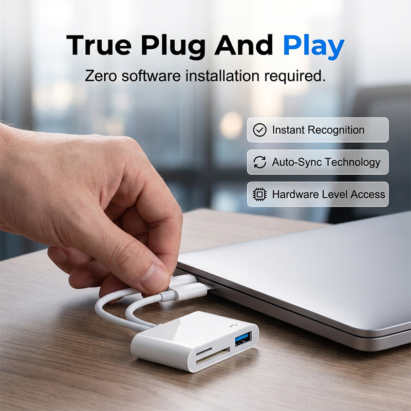 🔥 50% RABATT NU! 📱 5-i-1 Multi-Port Memory Card Reader – dubbelkontakt, plug and play & stöd upp till 1TB – perfekt för filöverföring mellan enheter ✨