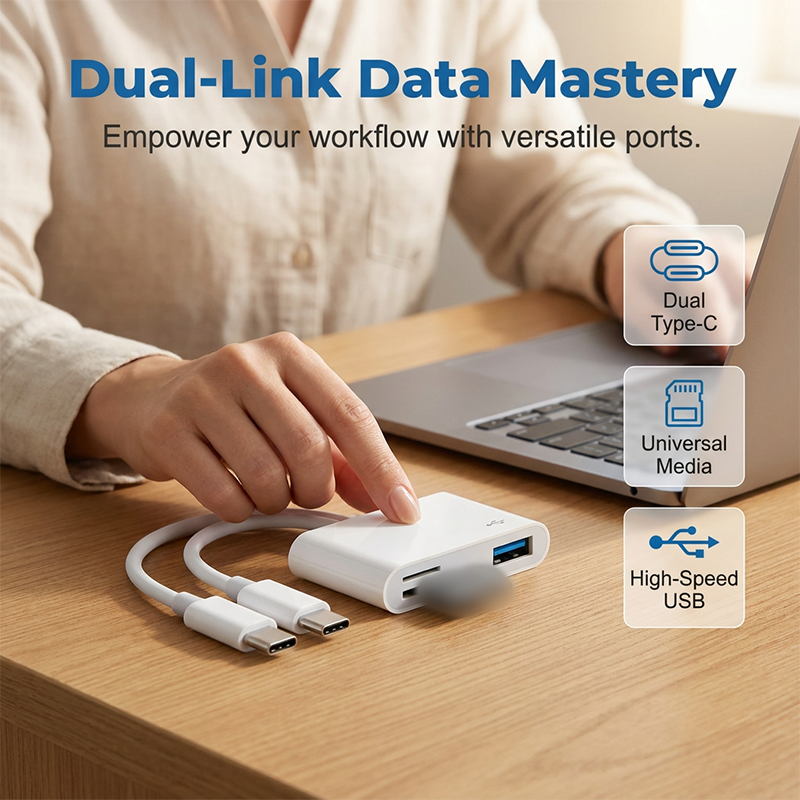 🔥 50% RABATT NU! 📱 5-i-1 Multi-Port Memory Card Reader – dubbelkontakt, plug and play & stöd upp till 1TB – perfekt för filöverföring mellan enheter ✨