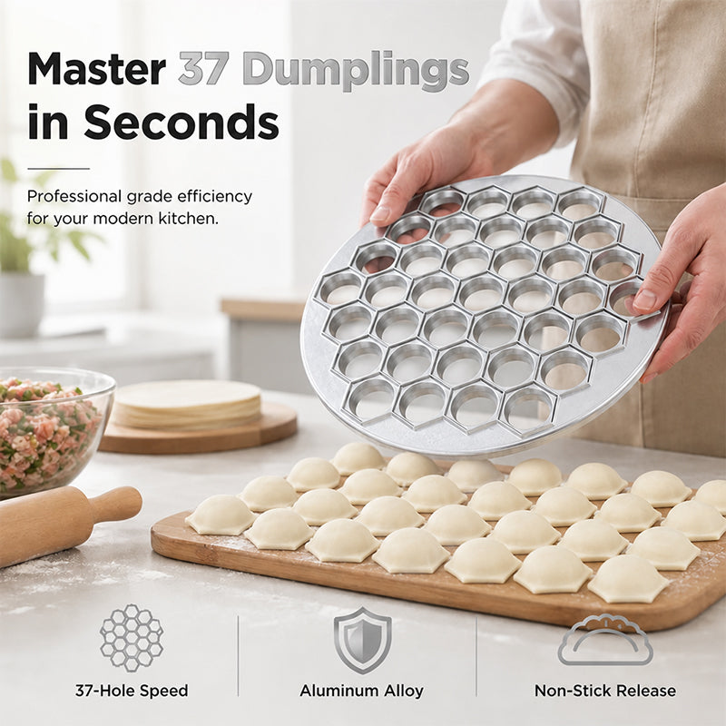 🥟 37-håls dumplingform – snabb tillverkning av flera dumplings