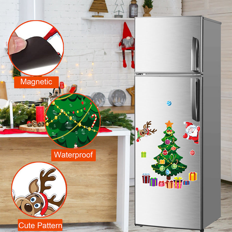 Jul 3d Tecknad Magnetisk Klistermärke