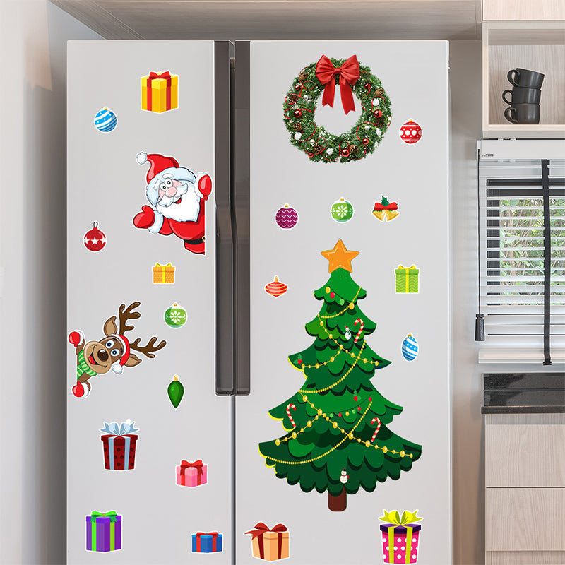 Jul 3d Tecknad Magnetisk Klistermärke