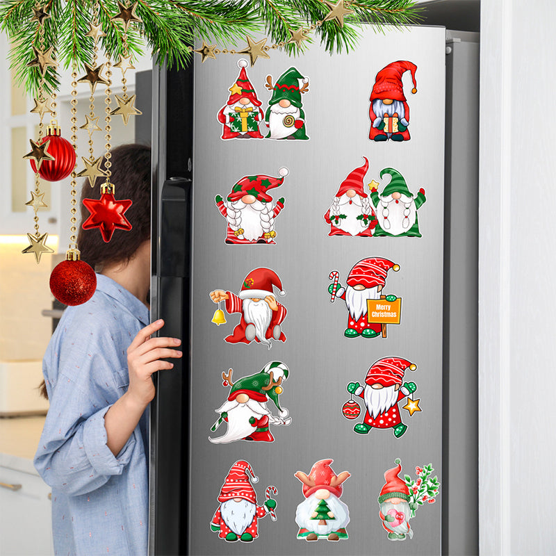 Jul 3d Tecknad Magnetisk Klistermärke
