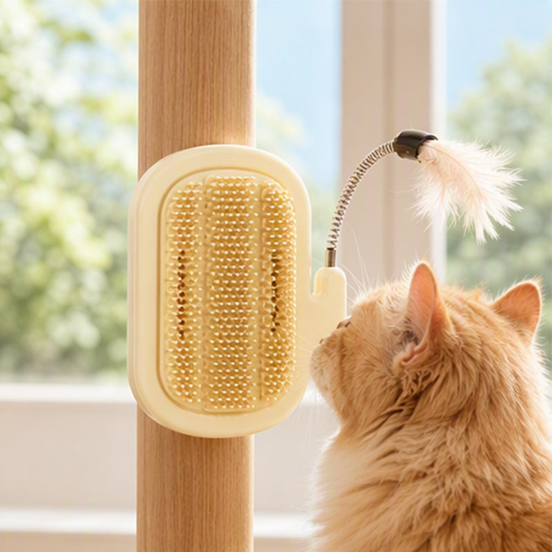 🐾 Spara 50 %! 🪶 2-i-1 hörntillbehör för pälsvård – självvård & fjäderstav ✨