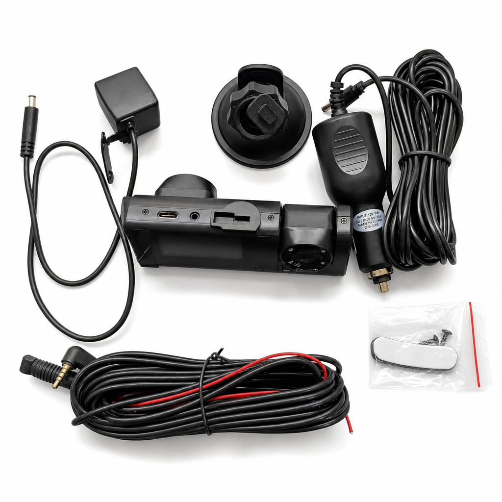 3-kanals 1080p HD-dashcam för bil