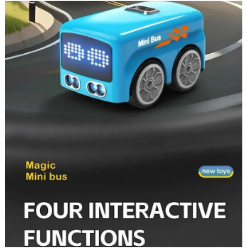 Intelligent fjärrstyrd minibuss med LED-uttryck