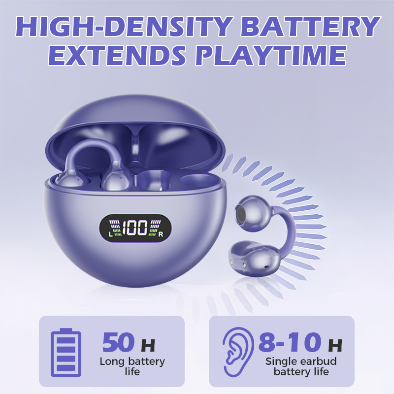🥳REA 2026🥳💞ÖVER 50 000 SÅLDA! 🎧👂 50 % RABATT! Öppna Bluetooth-hörlurar med öronklämma – bekväma hela dagen, omslutande ljud, minskat ljudläckage, 8–10 timmars batteritid och touchkontroll. Utan ont i öronen! 🔋💪