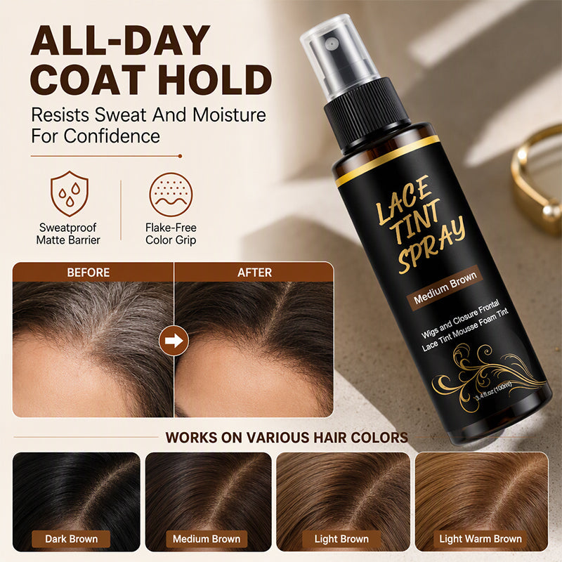 💇‍♀️✨ NU: 50 % RABATT UNDER BEGRÄNSAD TID – Hårfärgsspray för grå utväxt – Täcker vita hårstrån direkt – Snabb & enkel – Torr & fläckfri – Flera färger – För hårbotten, bena & tinningar 🎨🛡️