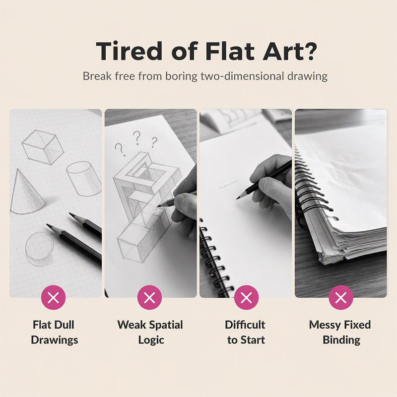 🎨 50% RABATT NU! 3D-stereoskopisk ritbok för barn – med färgläggning och pappersklippning – lås upp kreativ potential och rumsligt tänkande ✨