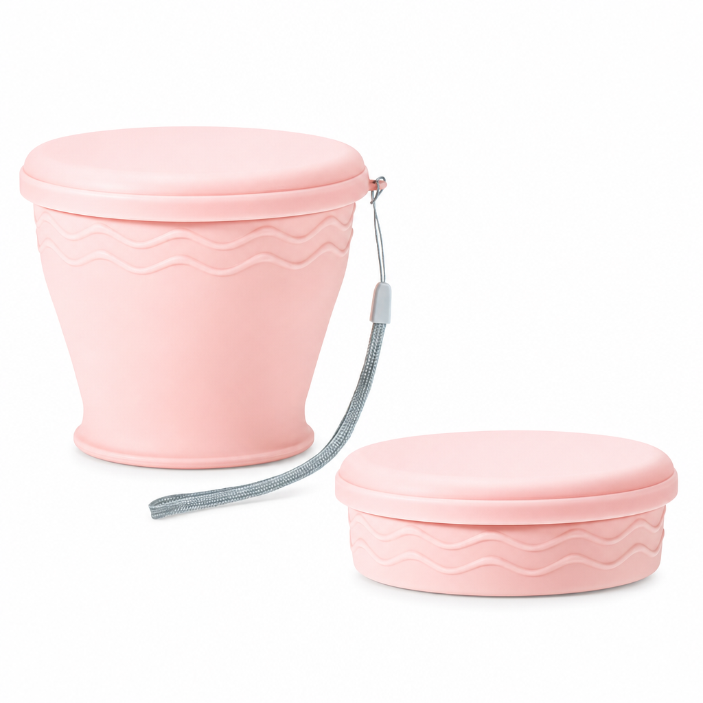 🔥50% RABATT NU! 🥤Hopfällbar silikonmugg – lätt att ta med & tålig ✨