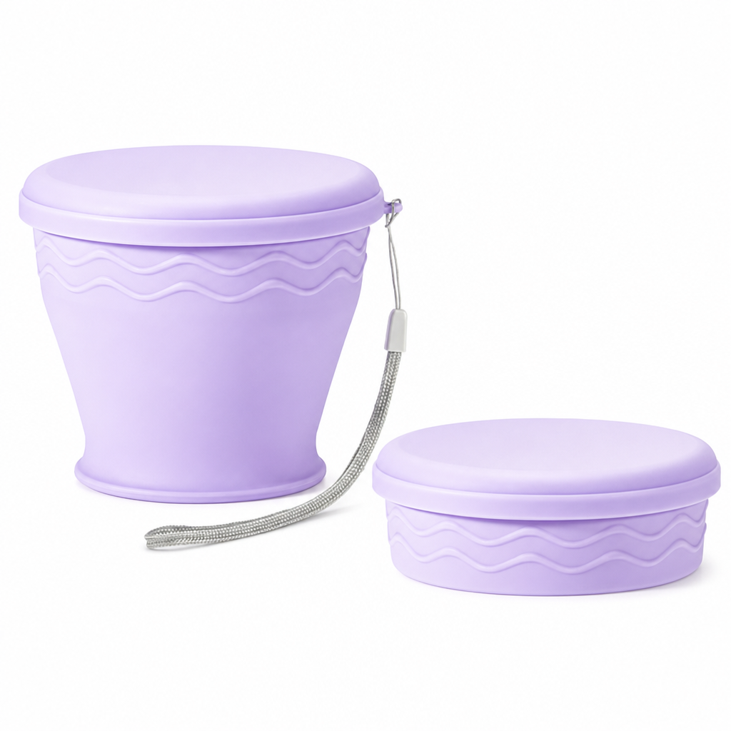 🔥50% RABATT NU! 🥤Hopfällbar silikonmugg – lätt att ta med & tålig ✨