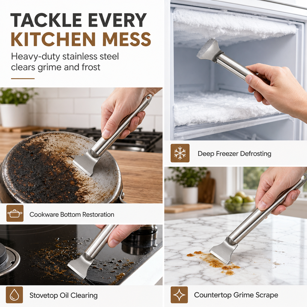 Multifunctional Stainless Steel Cleaning Scraper