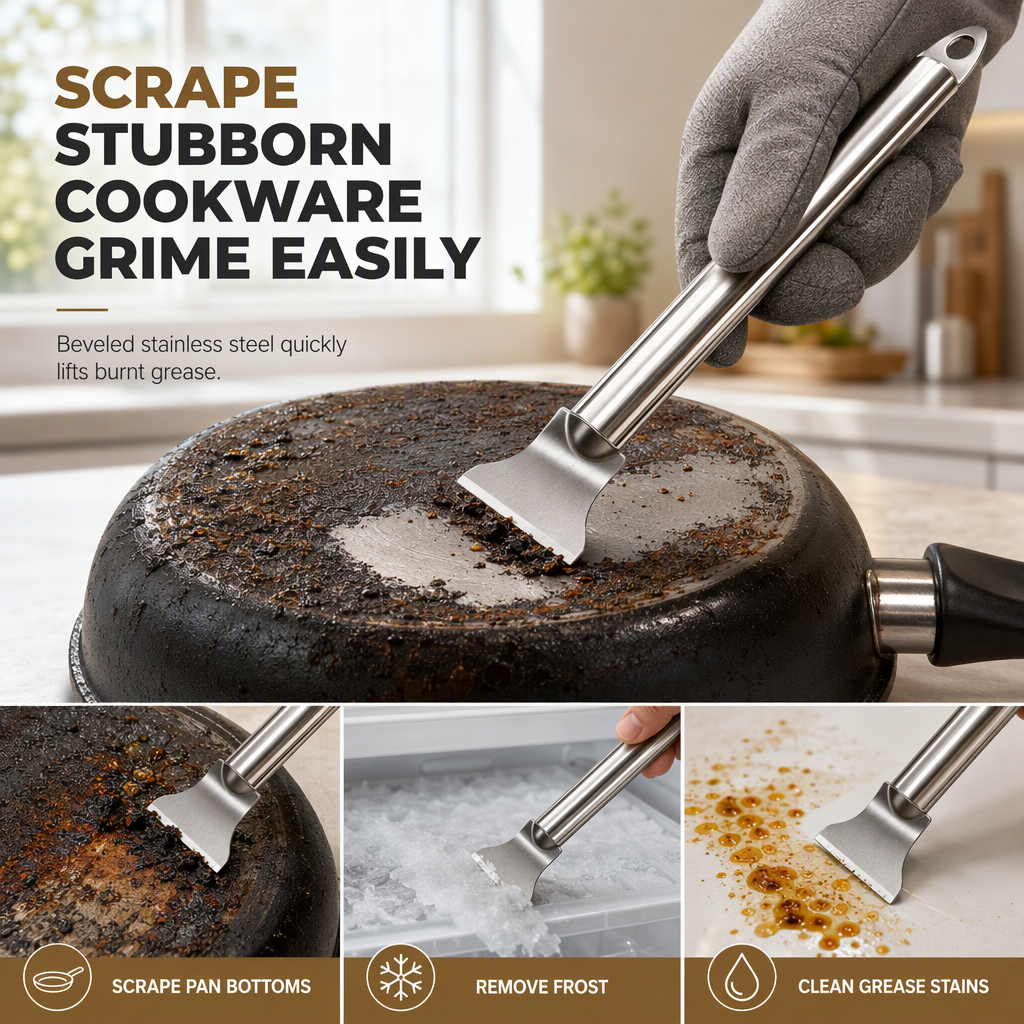 Multifunctional Stainless Steel Cleaning Scraper